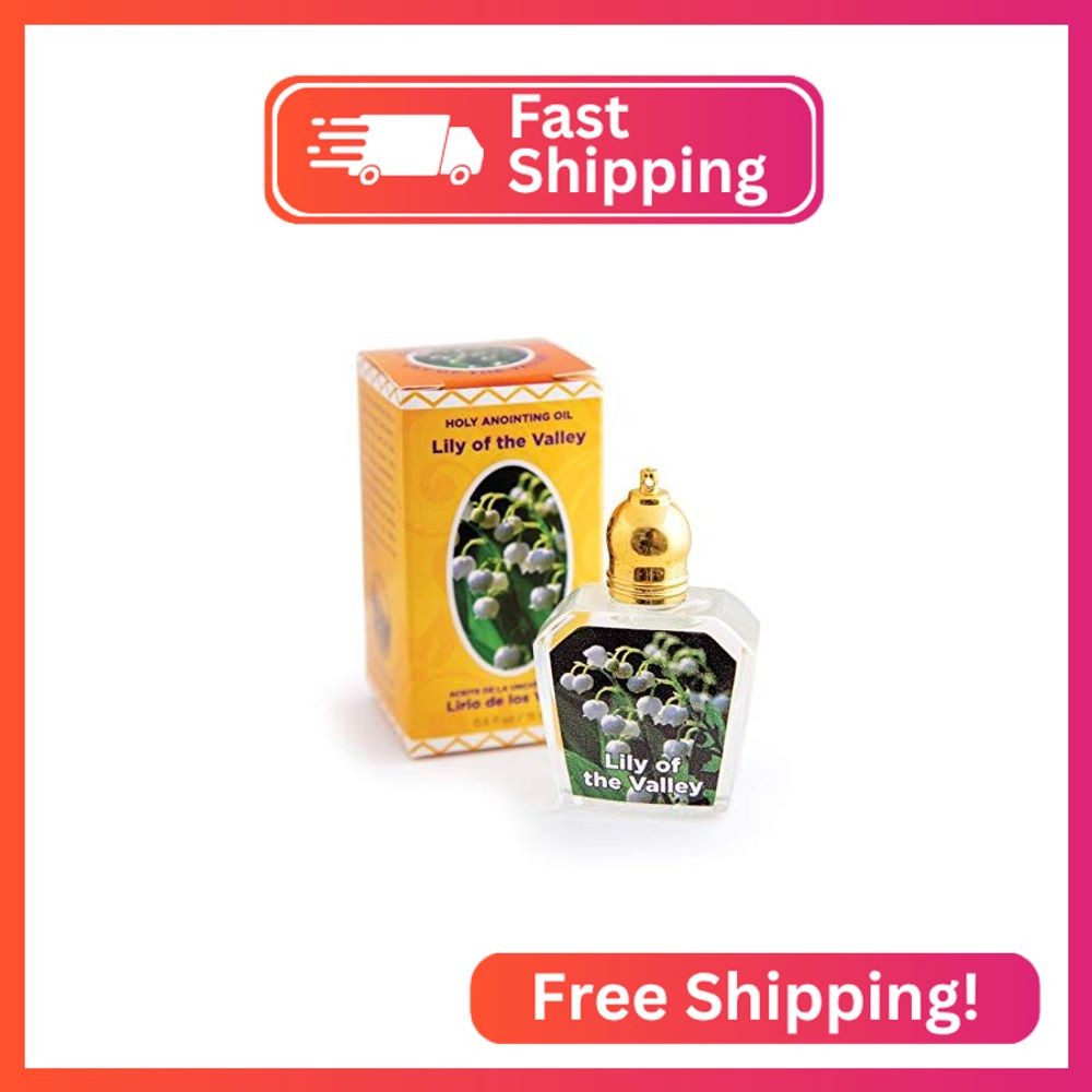 Lily of The Valley Holy Land Anointing Oil from Israel, 1/2 oz Roller Bottle fro