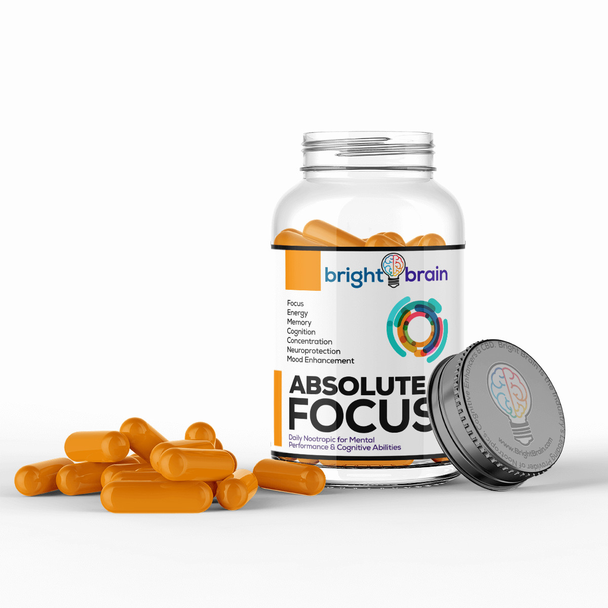 Bright Brain Absolute Focus Supplement – #1 Nootropic For Focus, Energy, Memory+
