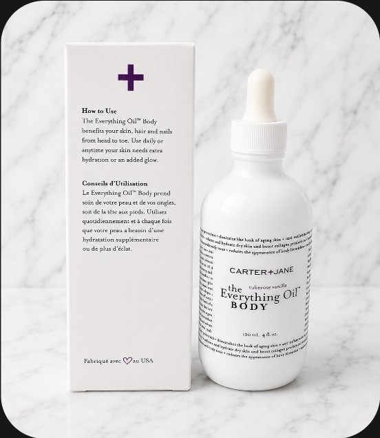Carter + Jane TUBEROSE VANILLA The Everything Oil Body 4 oz/120 ml NIB!