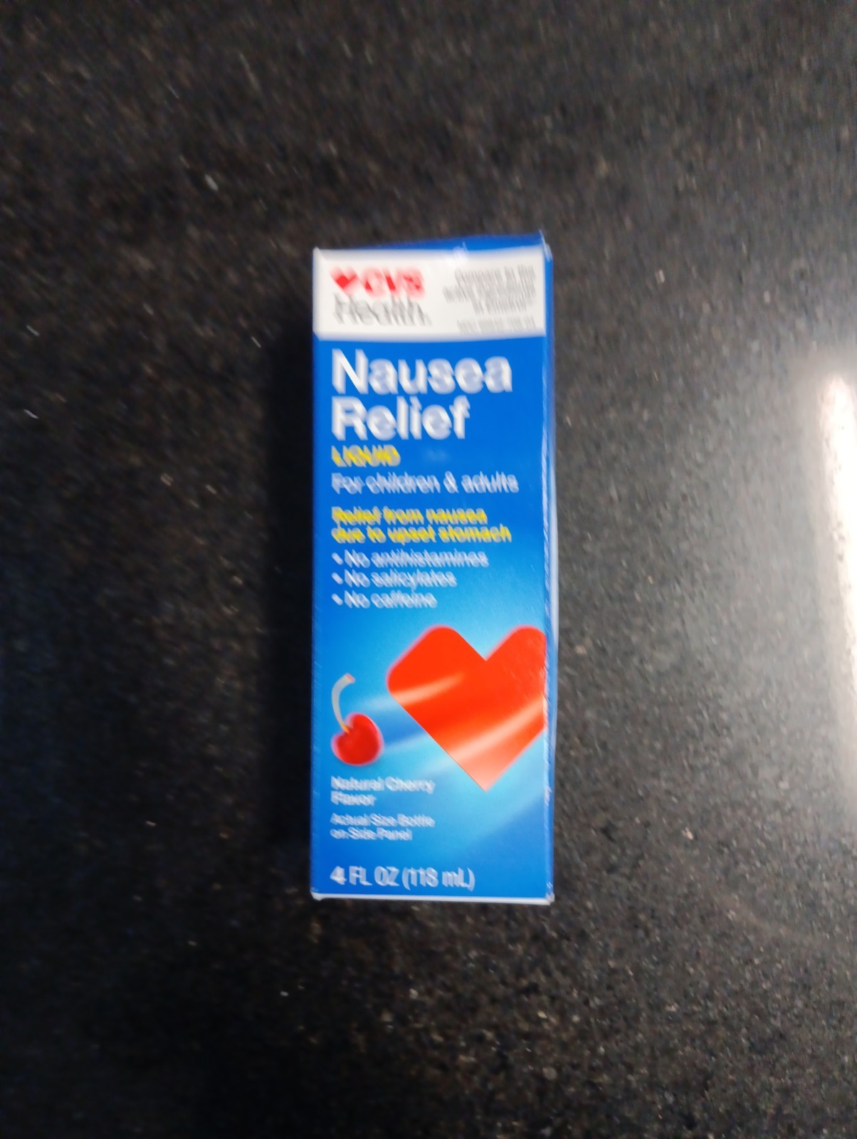 Nausea Relief Cherry flavored 4 fl oz, EXPIRES 12/27