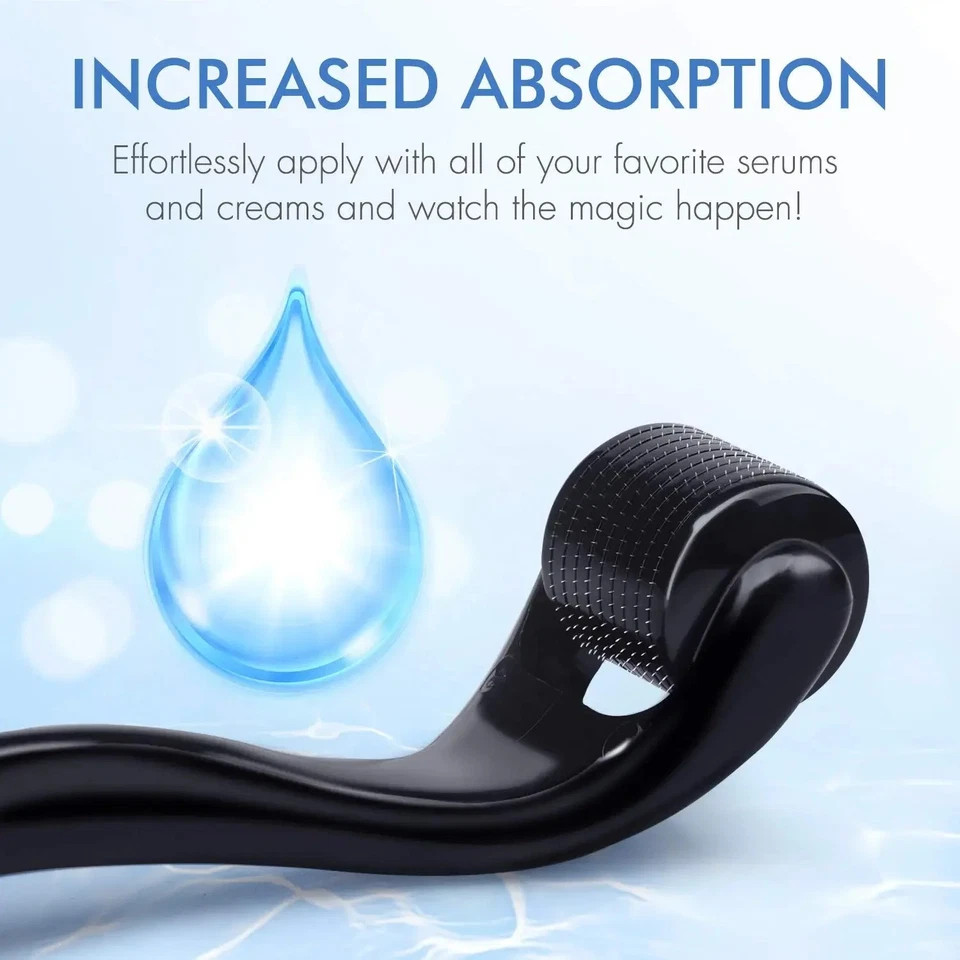 Derma Skin Roller 540 Titanium Micro Needle Anti Ageing Hair Regeneration Growth