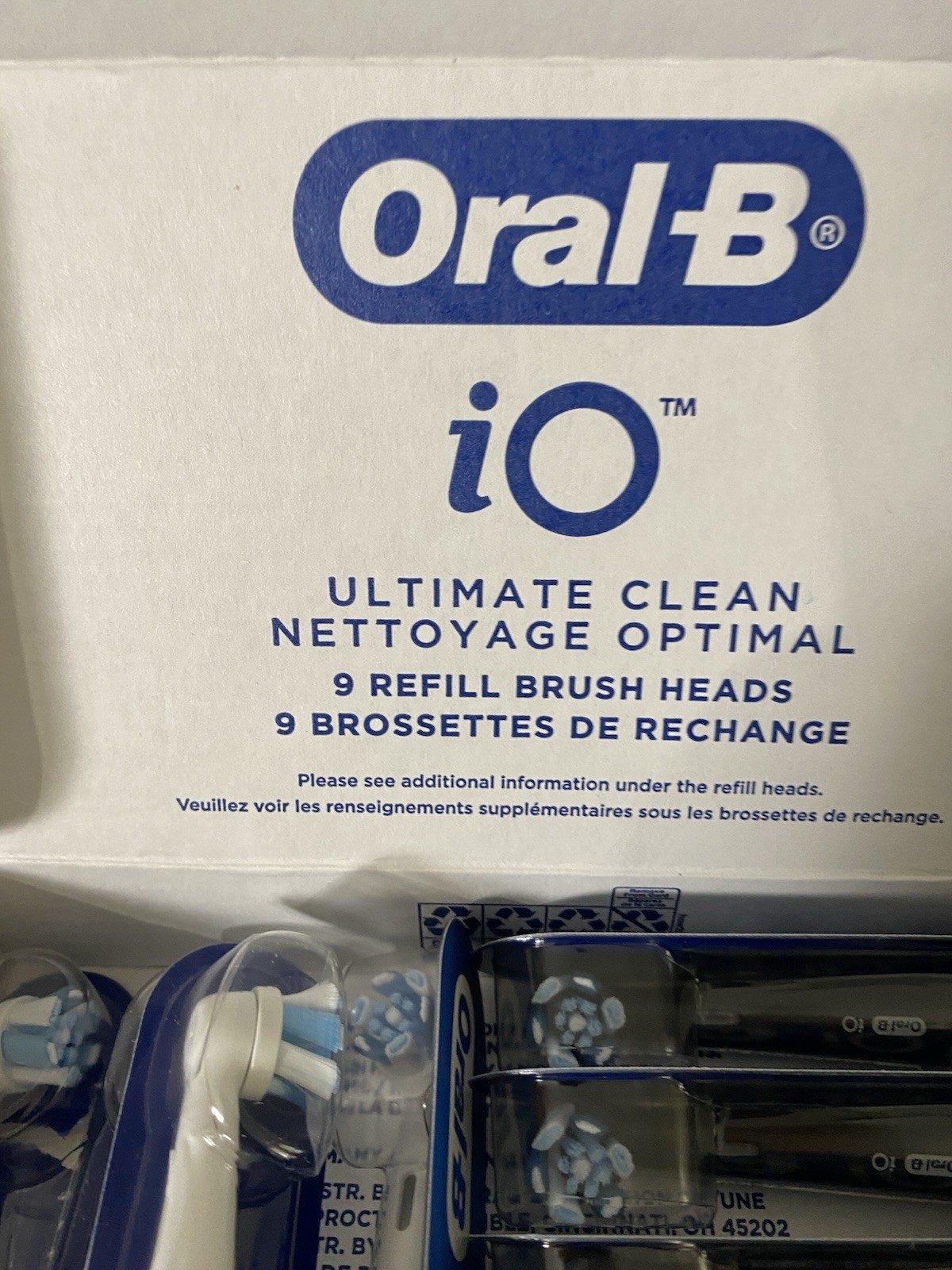Oral-B iO Ultimate Clean Replacement Brush Heads 9-Count Brand New Sealed