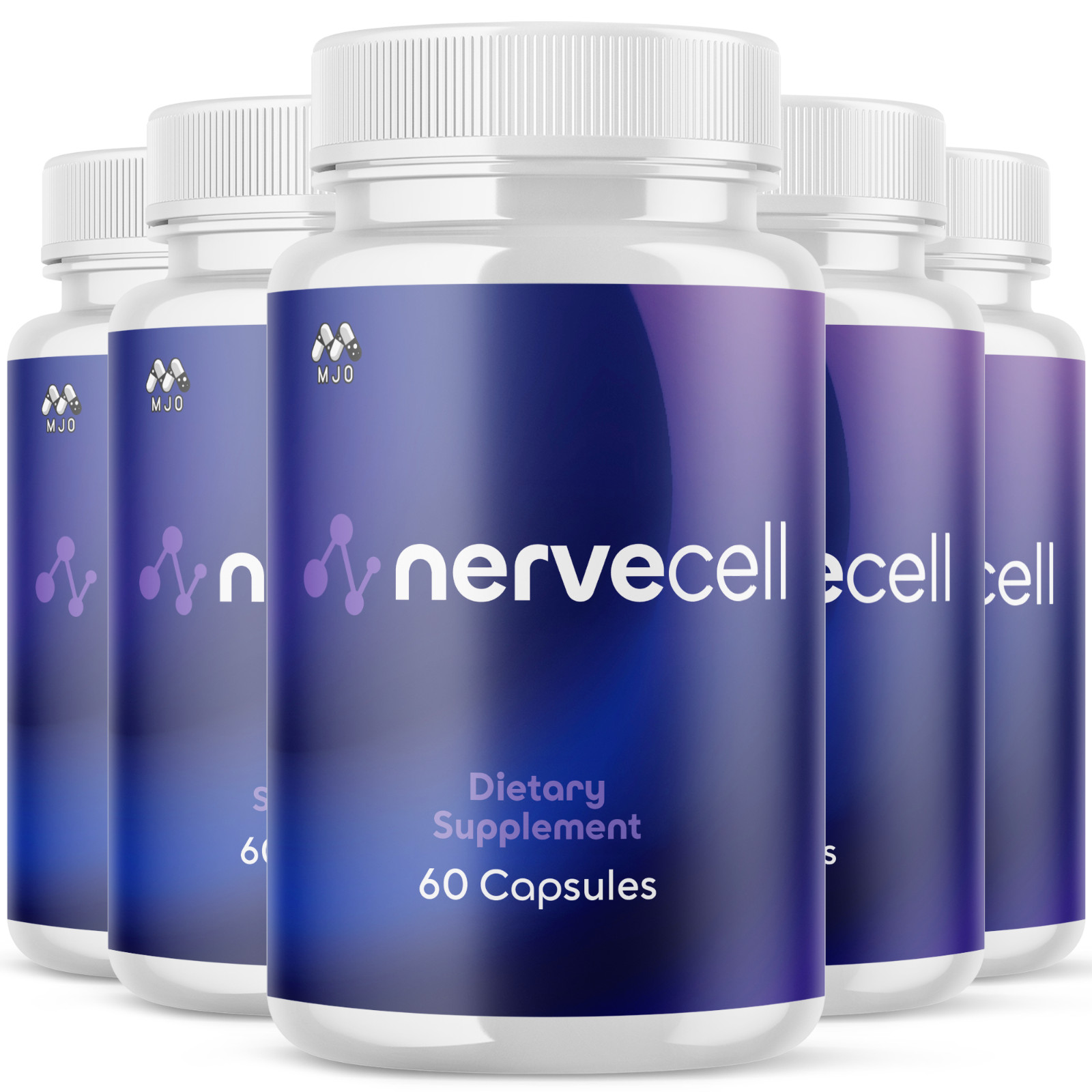 (5 Pack) Nervecell Advanced Nerve Support Strength Formula Nerve Cell 300 Caps