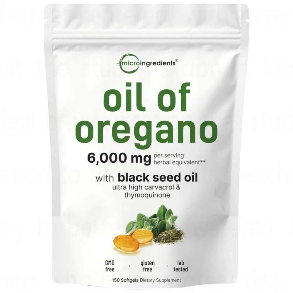 1-3X Micro Ingredients Oil of Oregano Softgels 6000mg Per Serving,900 Count