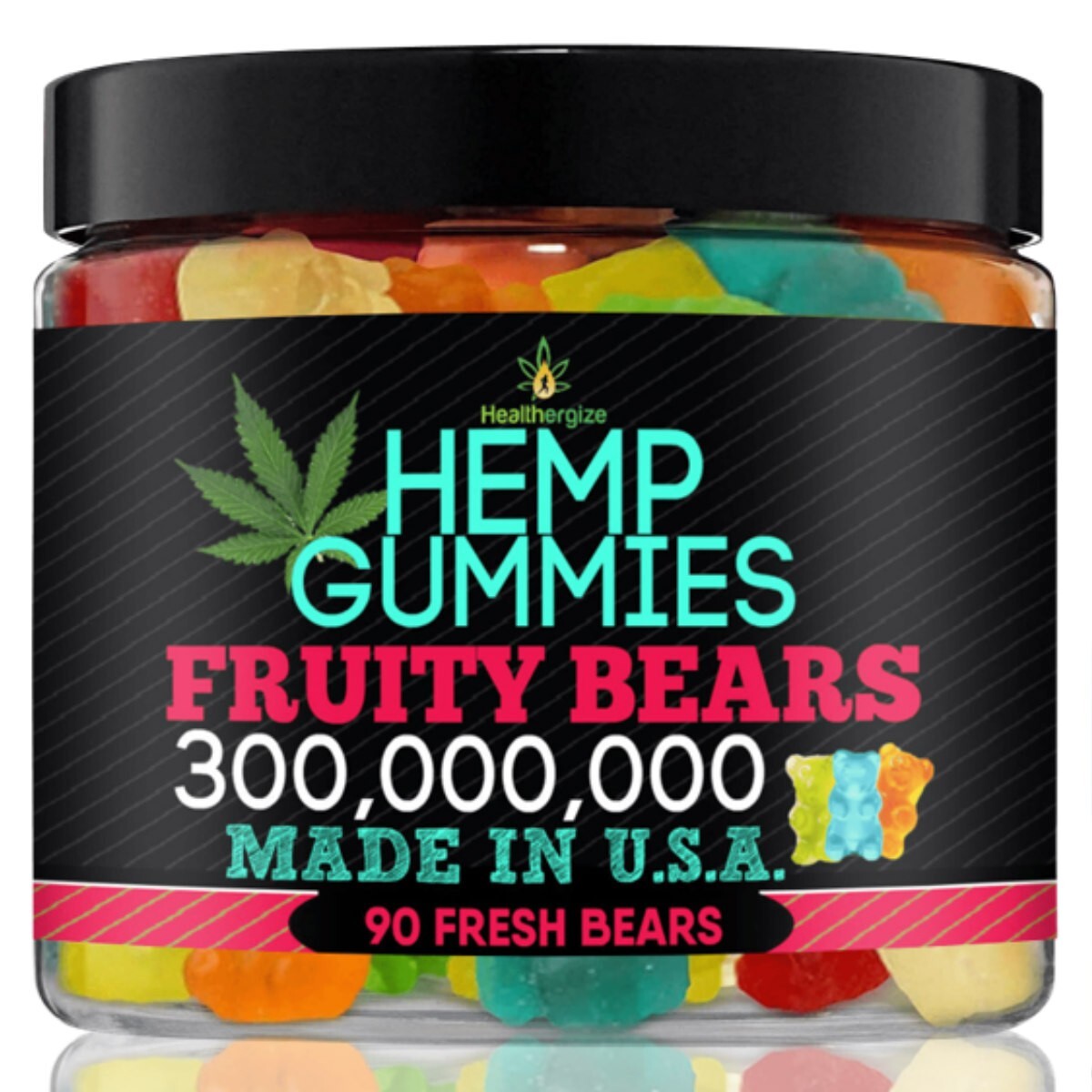Natural Gummies-Premium Fresh Gummy Bears-Relax, Sleep, Rest, Stress-Made In USA