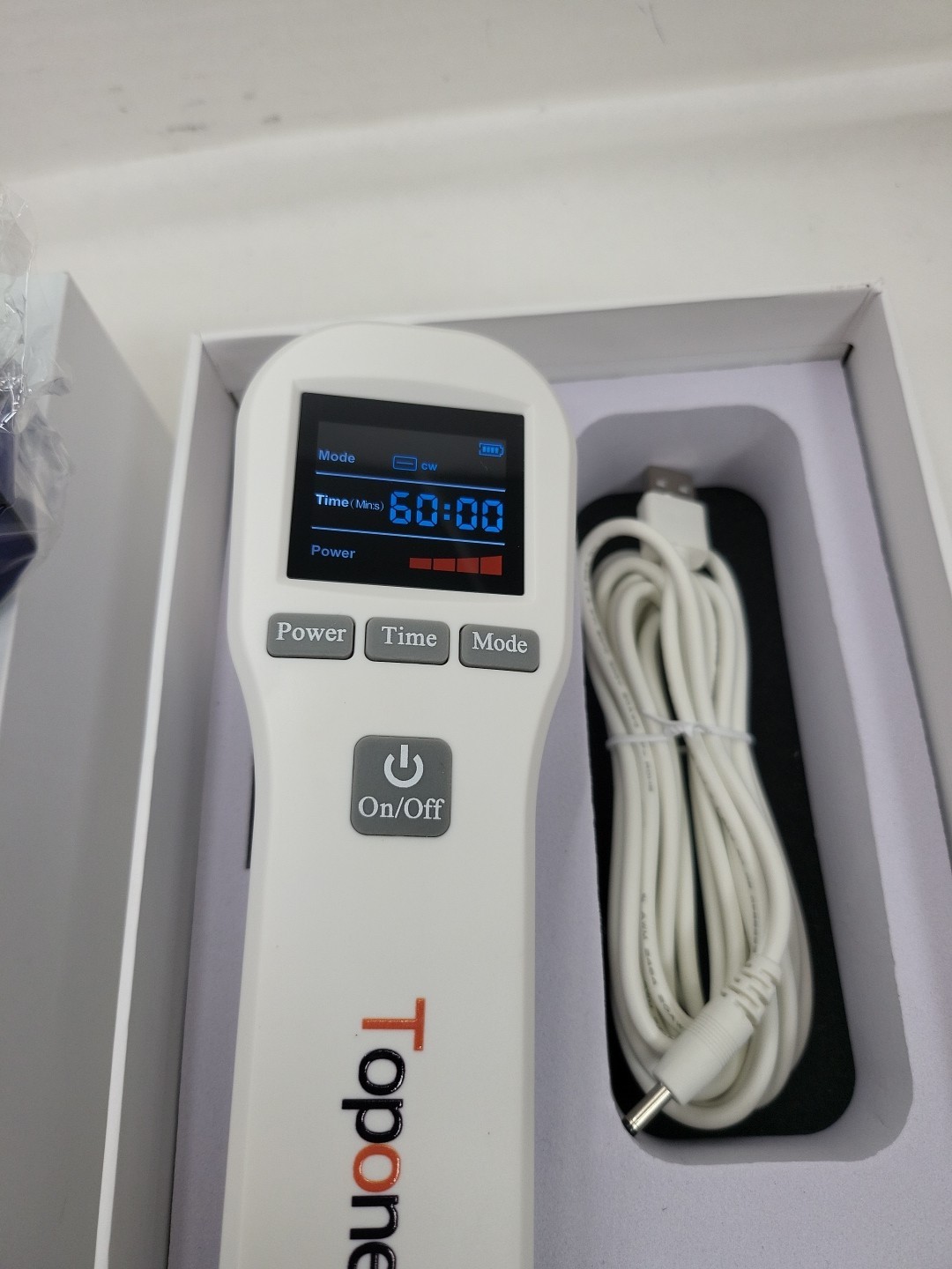 Toponechoice Red Light Therapy Device, 4x808nm+16x650nm Treatment *Open Box*
