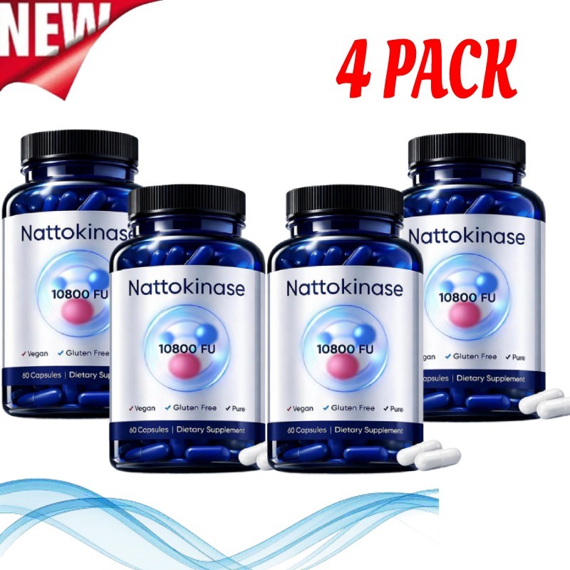 4X Nattokinase Supplement – Per FU 60 Capsules 10800 Serving HO T 2026