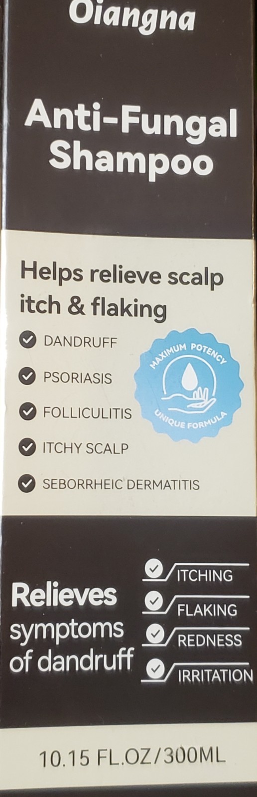 Oiangna Anti-Fungal Shampoo Salicylic Acid Selenium Sulfide 10.15 fl oz