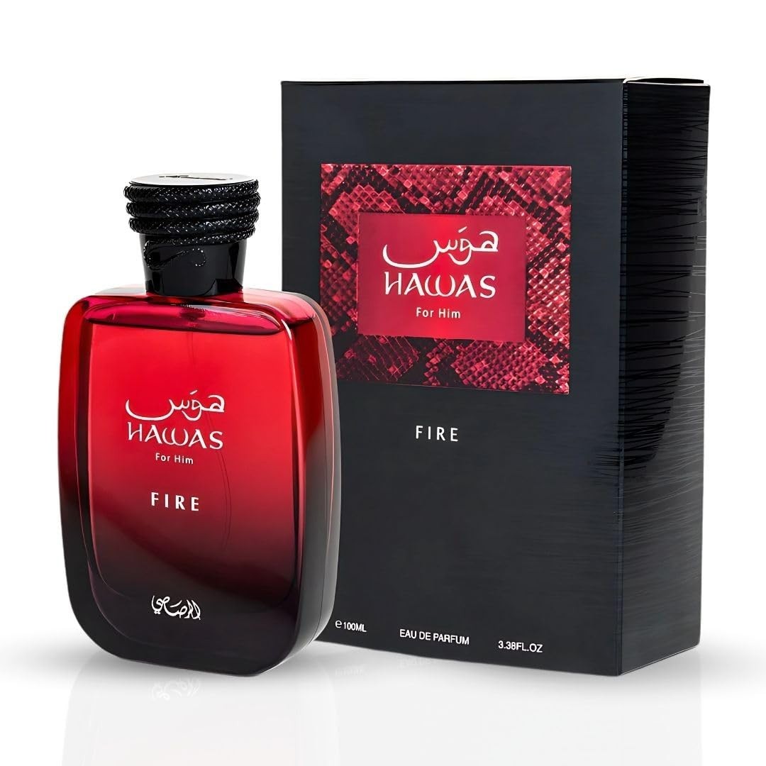 Rasasi Hawas Fire EDP 100ml 3.4oz for Men – Bold Long Lasting