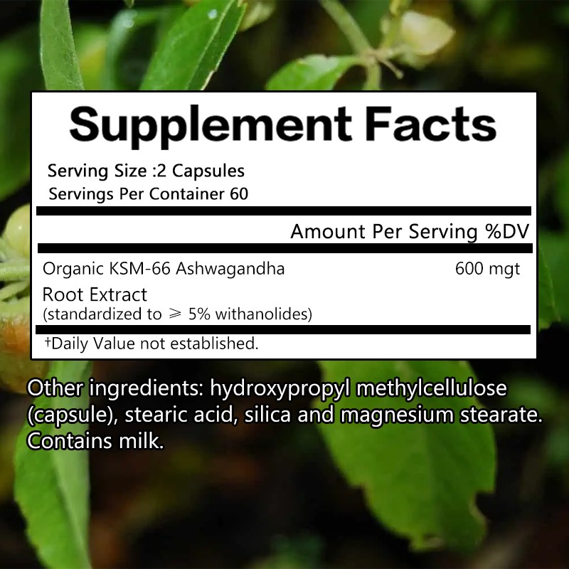 KSM-66 Ashwagandha 1200 Mg – Balance Mood, Reduce Stress,Increase Stamina