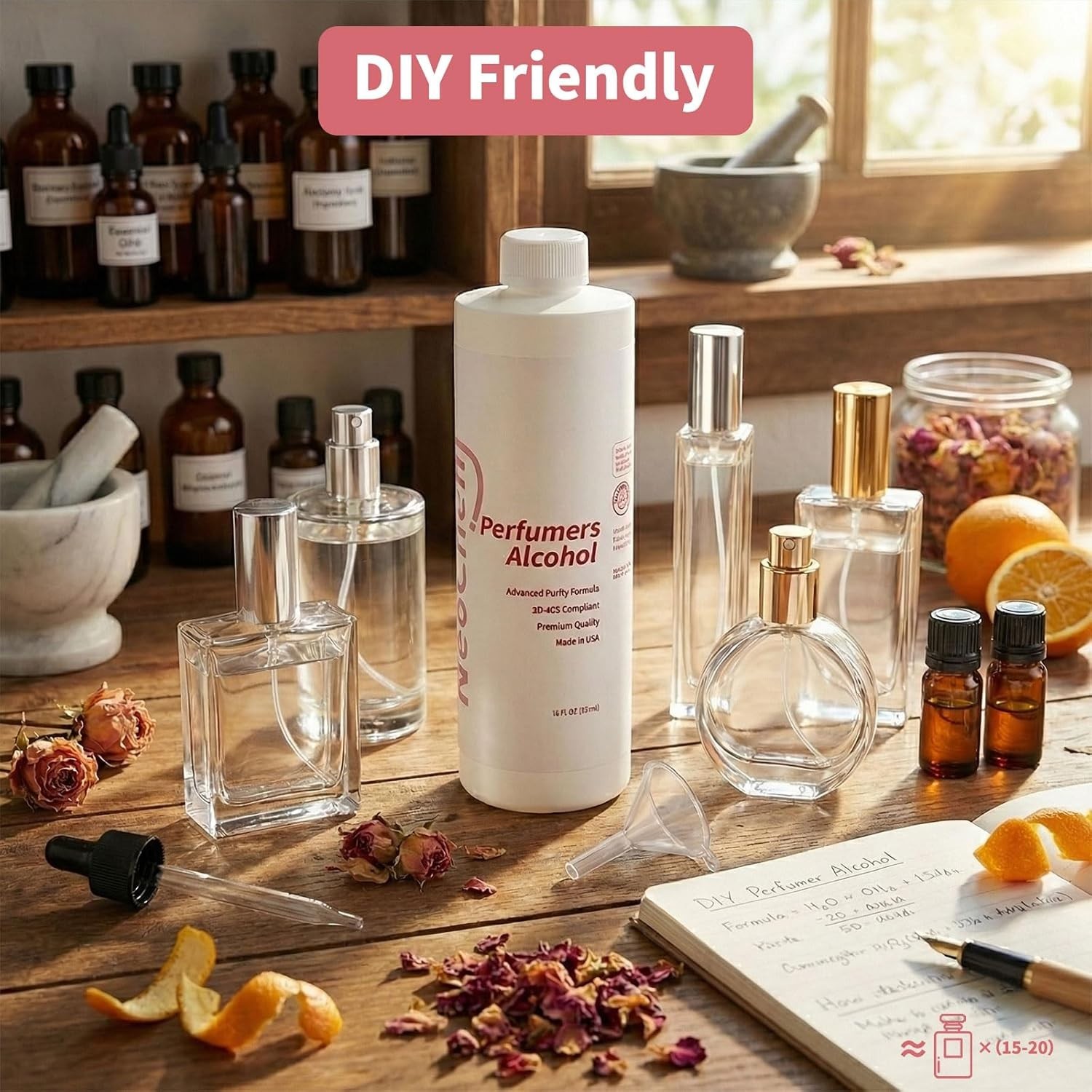 Perfumers Alcohol Premium SD 40B Denatured Ethanol for DIY Perfume Making 16oz