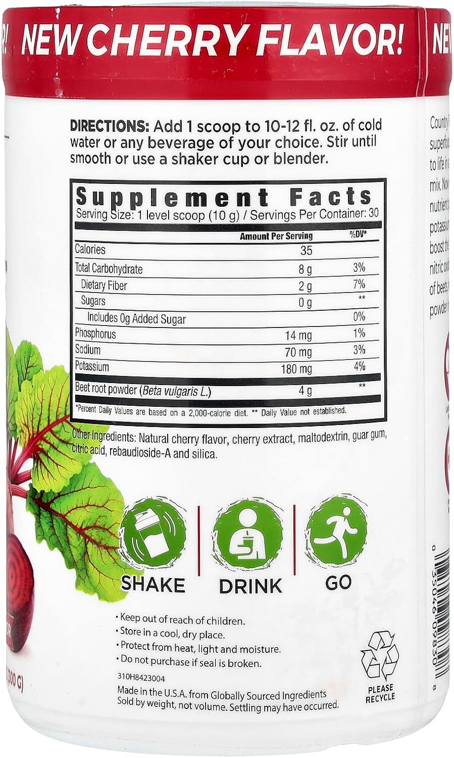 Bountiful Beets, Wholefood Beet Extract Superfood, Helps Support Healthy Circula