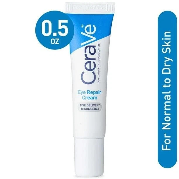 CeraVe Eye Repair Cream Under Eye Cream For Puffiness And Bags 0.5oz 3 Pack