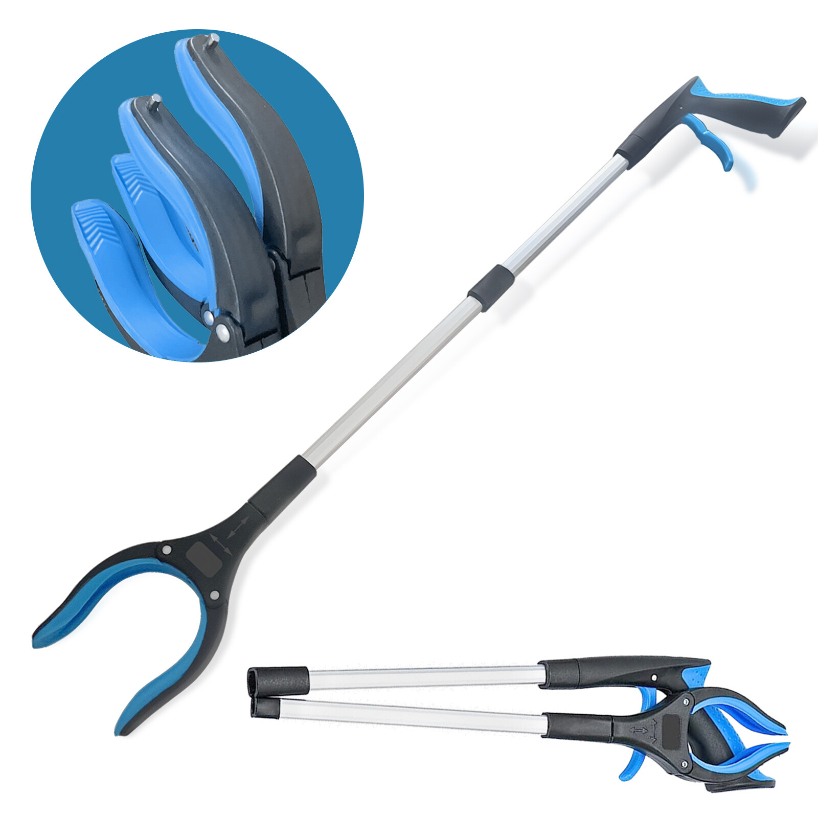 Extra Long Handle Pickup Tool – Heavy Duty Grabber Reacher Tool for Seniors