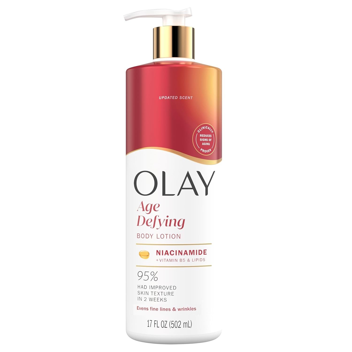 Olay Body Lotion Age Defying 17oz Niacinamide B3 Hydration 24Hr