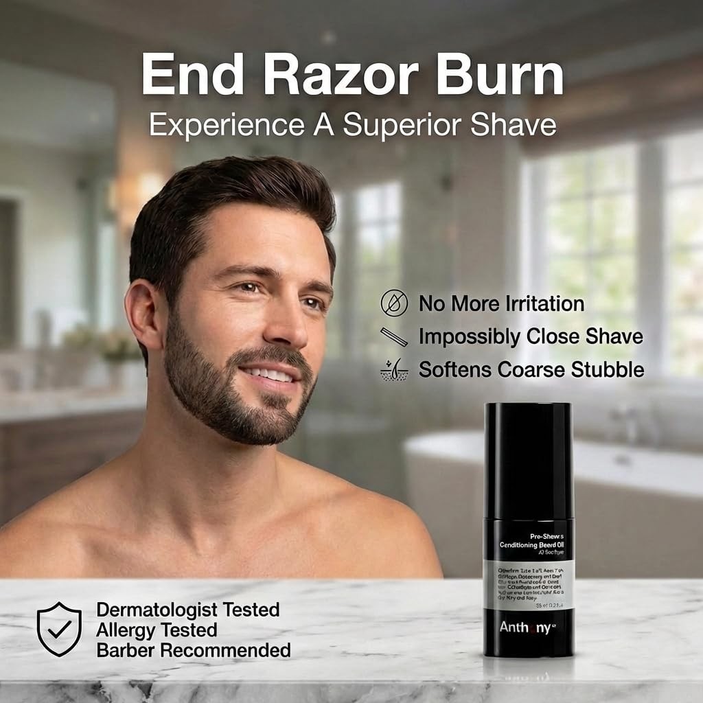 Pre-Shave & Conditioning Beard Oil 2oz – Hydrating, Soothing, Nourishing Oils