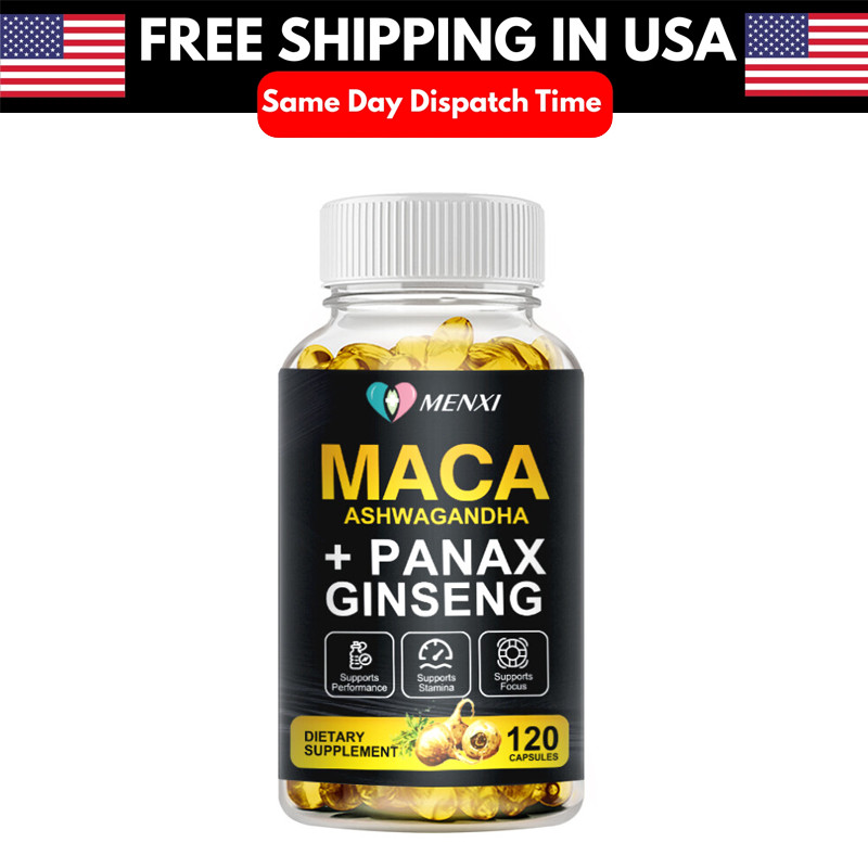 Maca Capsules – Antioxidant, boosts blood flow and immune system 120 Capsules