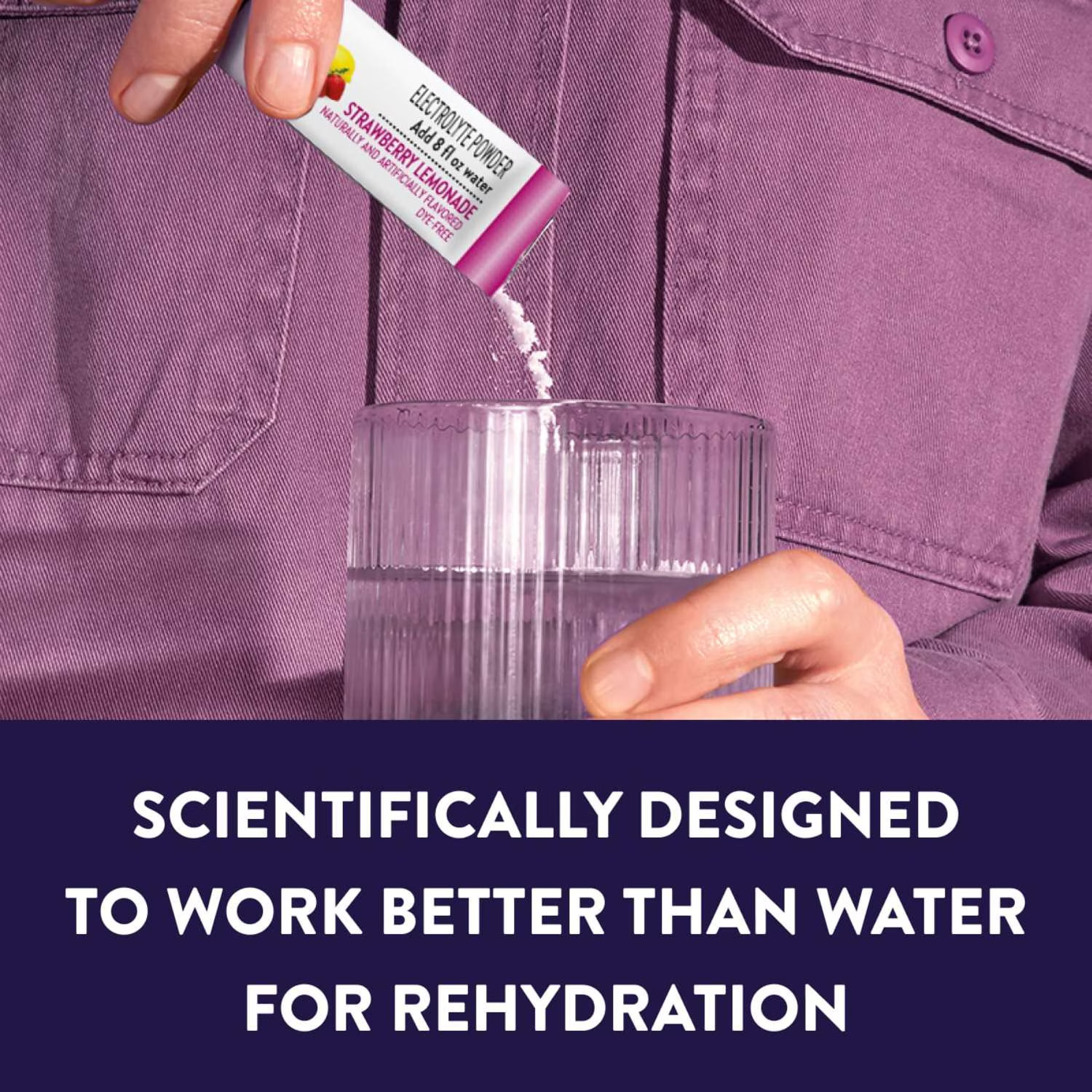 Pedialyte Electrolyte Powder, Strawberry Lemonade, 8 Powder Packets