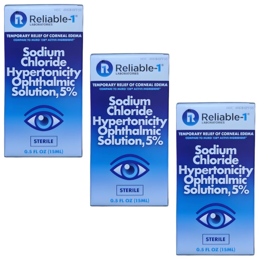 Reliable 1 Sodium Chloride 5% Solution – 3 Pack | Muro 128 / Rugby Alt (6-2027)