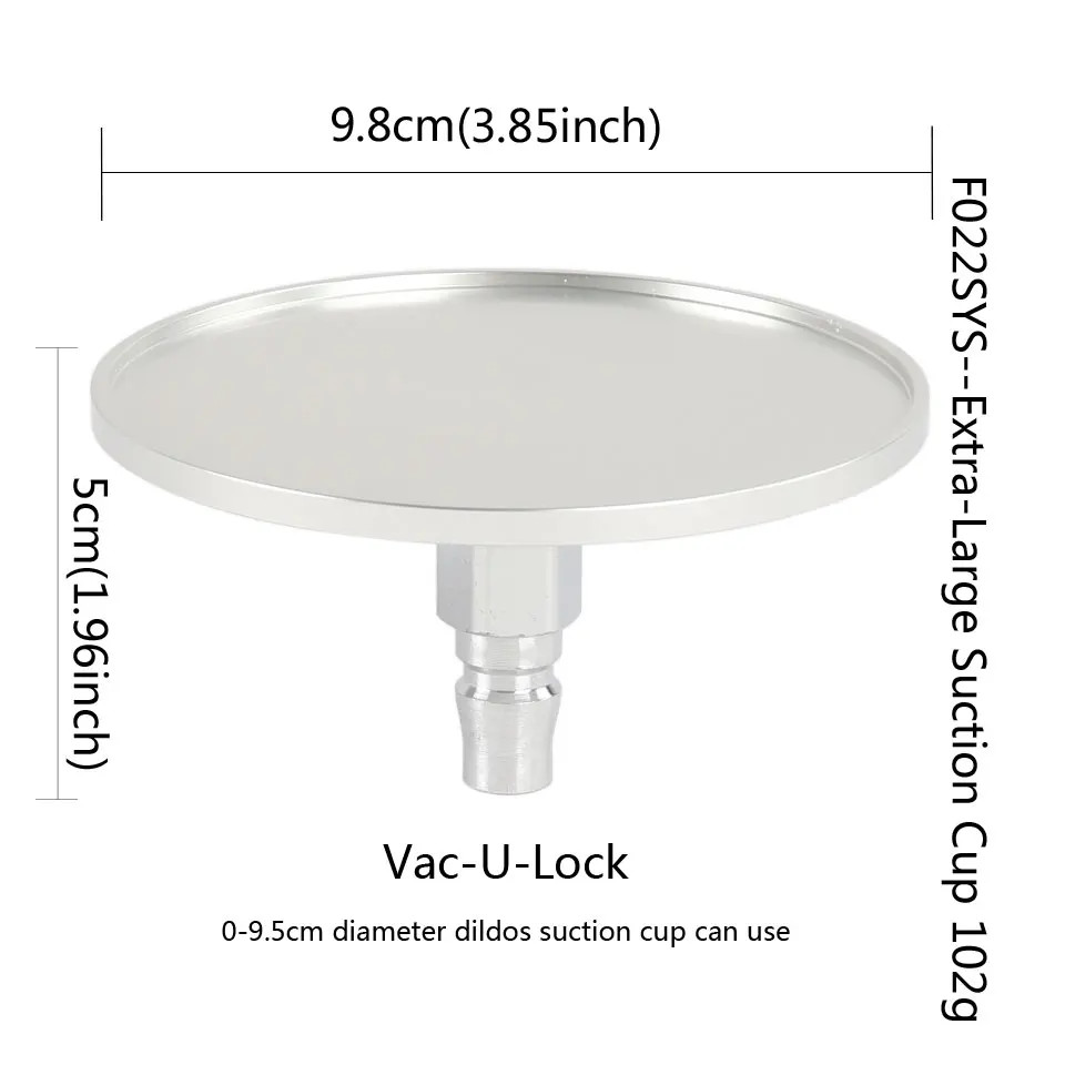 Suction Cup Adapter for Sex Machine Quick Air 3XLR M6 Connector 3.86″ Diameter