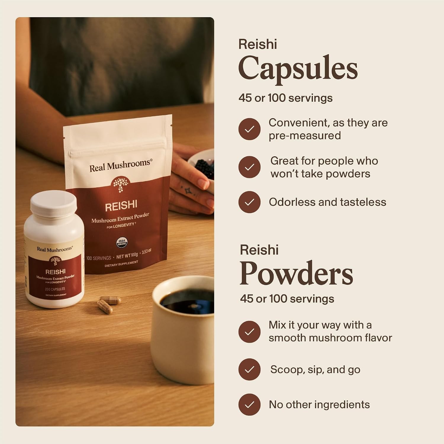 Organic Red Reishi Extract – Digestive Health Boost with Verified Beta Glucans