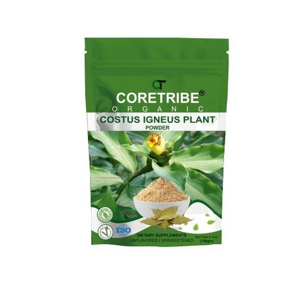 CoreTribe Costus Igneus Powder 180g Insulin Plant Leaf Pure Vegan