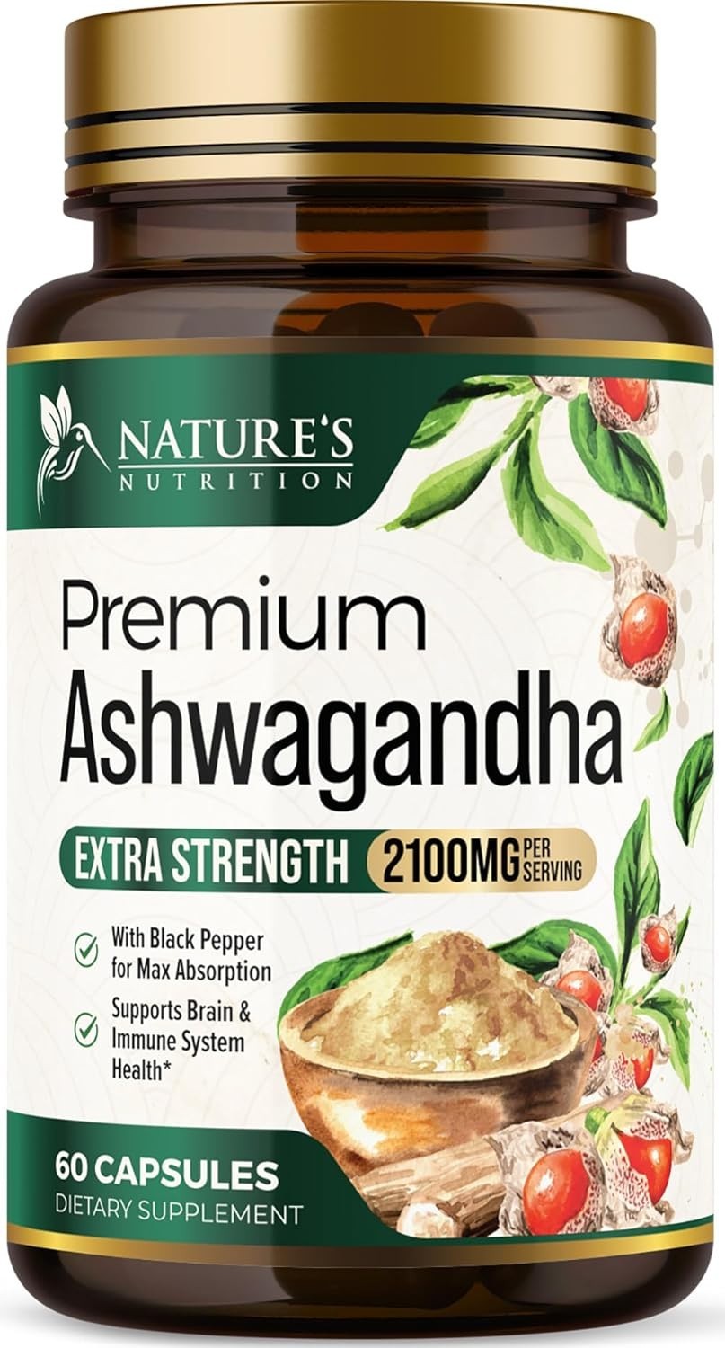 Ashwagandha Supplements – Premium Capsule 120 Count (Pack of 1)