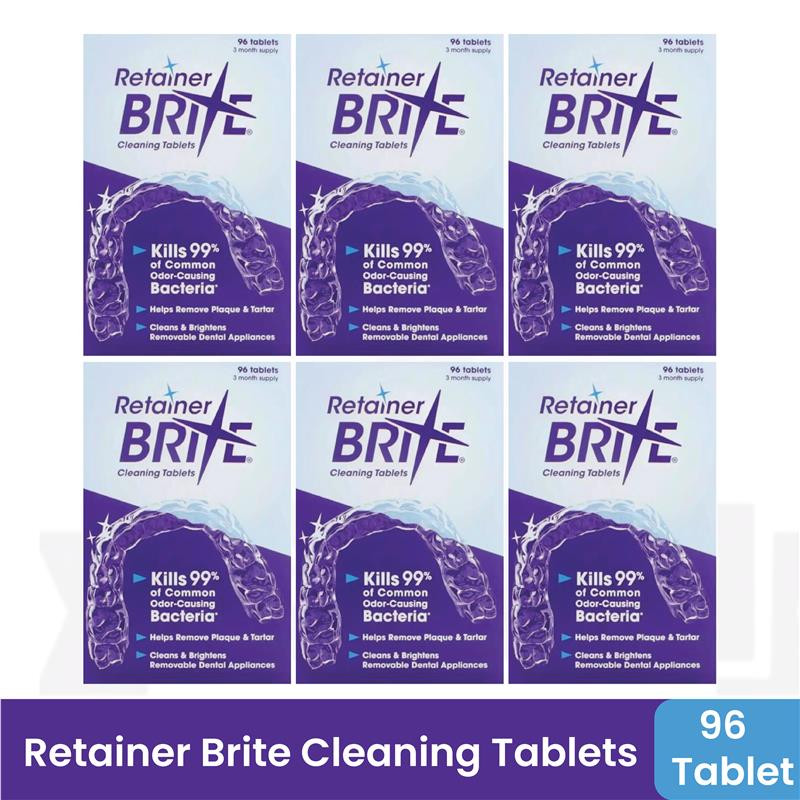 Retainer Brite Box Tablets 576ct- Pack Of 6
