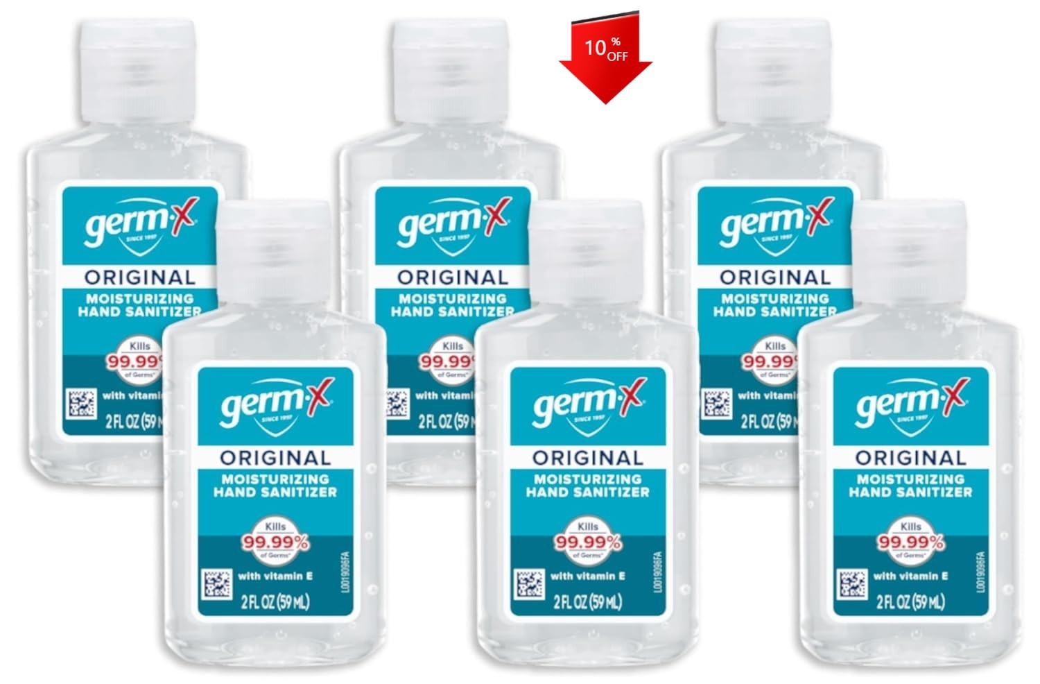 NEW,Original Hand Sanitizer, 2 Fl Oz (Pack of 6), Mini Travel Size for On-The-Go