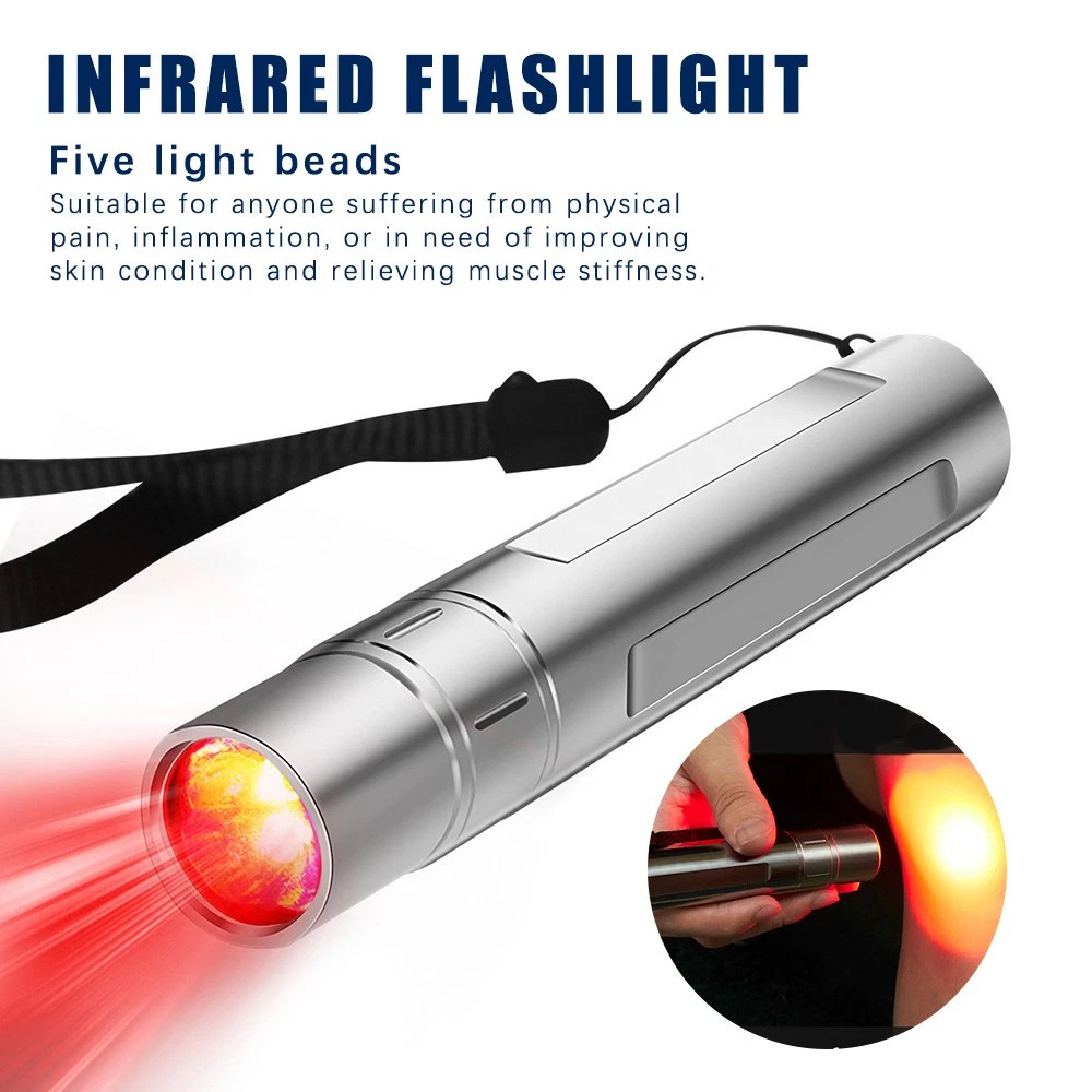 Handheld Red Light Therapy Device Pain Relief Laser Therapy Skin Body Treatment.