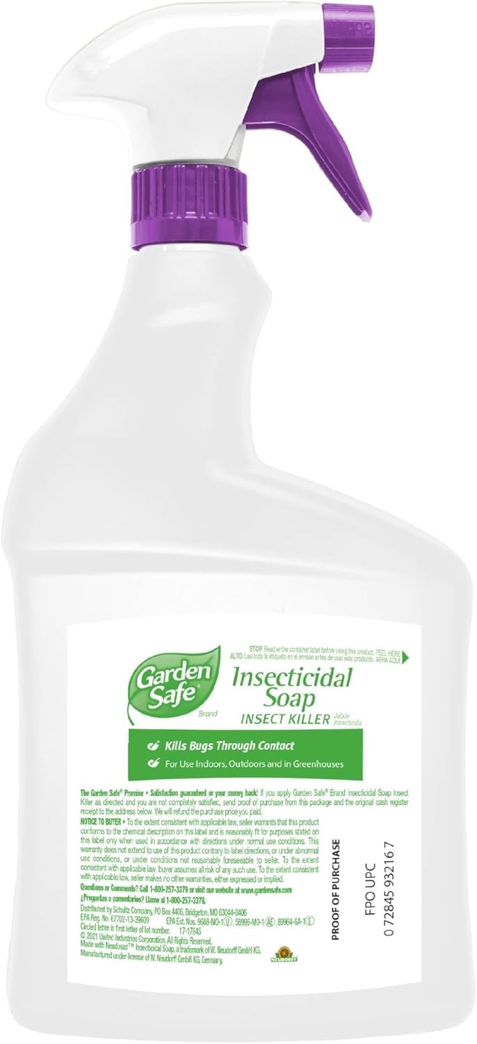32oz Insecticidal Soap Spray – Fast-Acting Bug Control for Vegetable Gardens