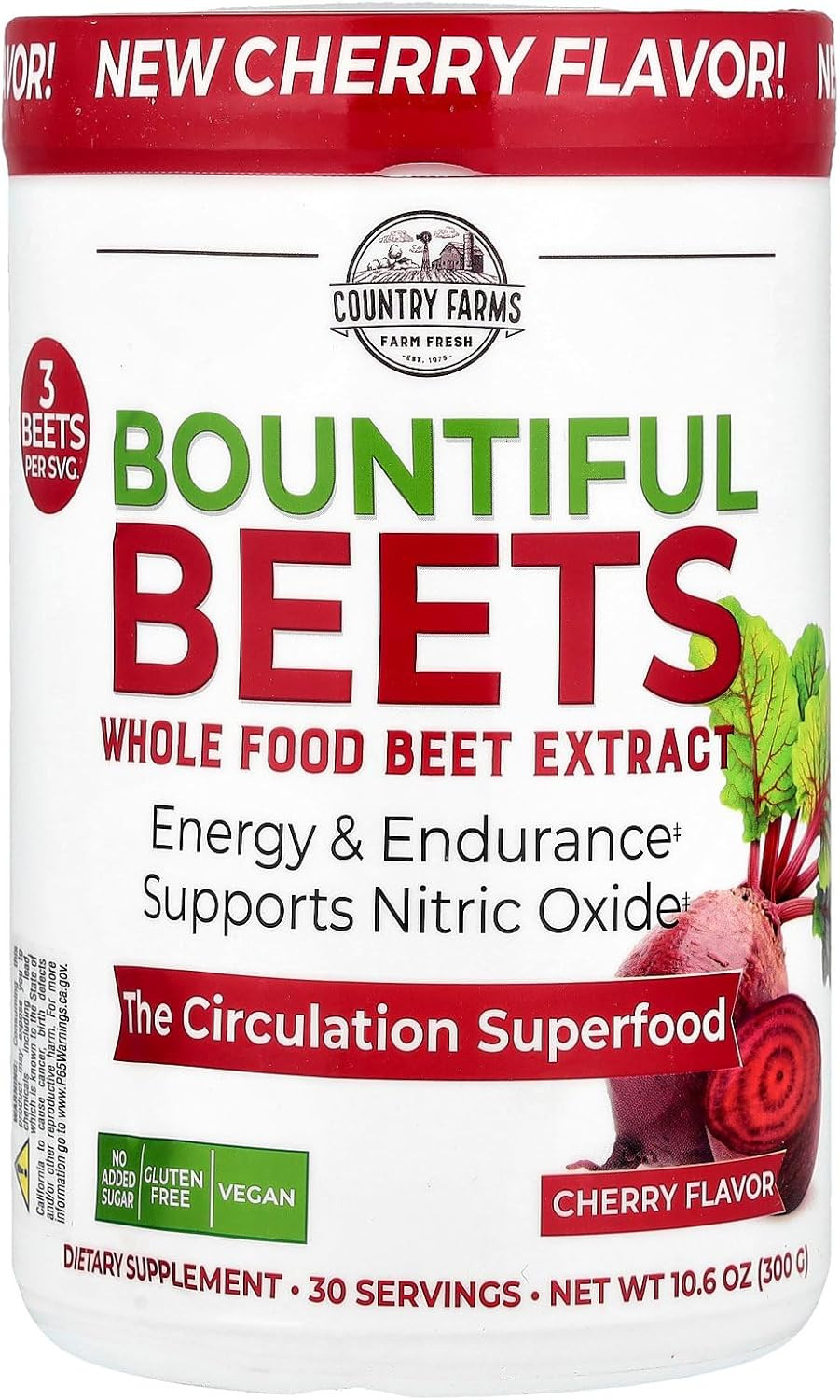Bountiful Beets, Wholefood Beet Extract Superfood, Helps Support Healthy Circula