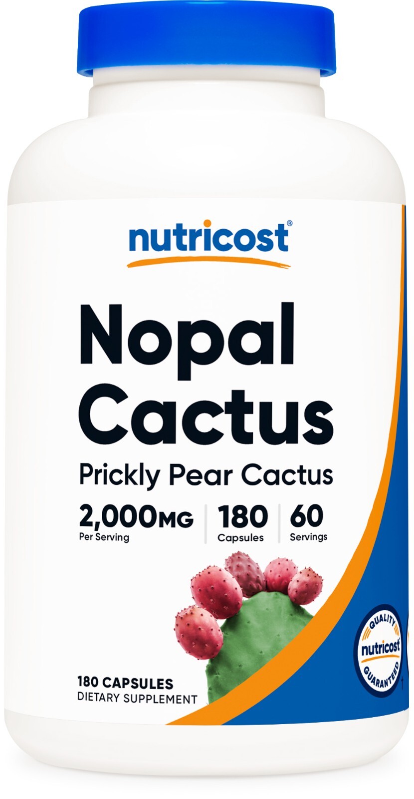 Nutricost Nopal Cactus (2000mg) 180 Vegan Capsules – Prickly Pear Cactus