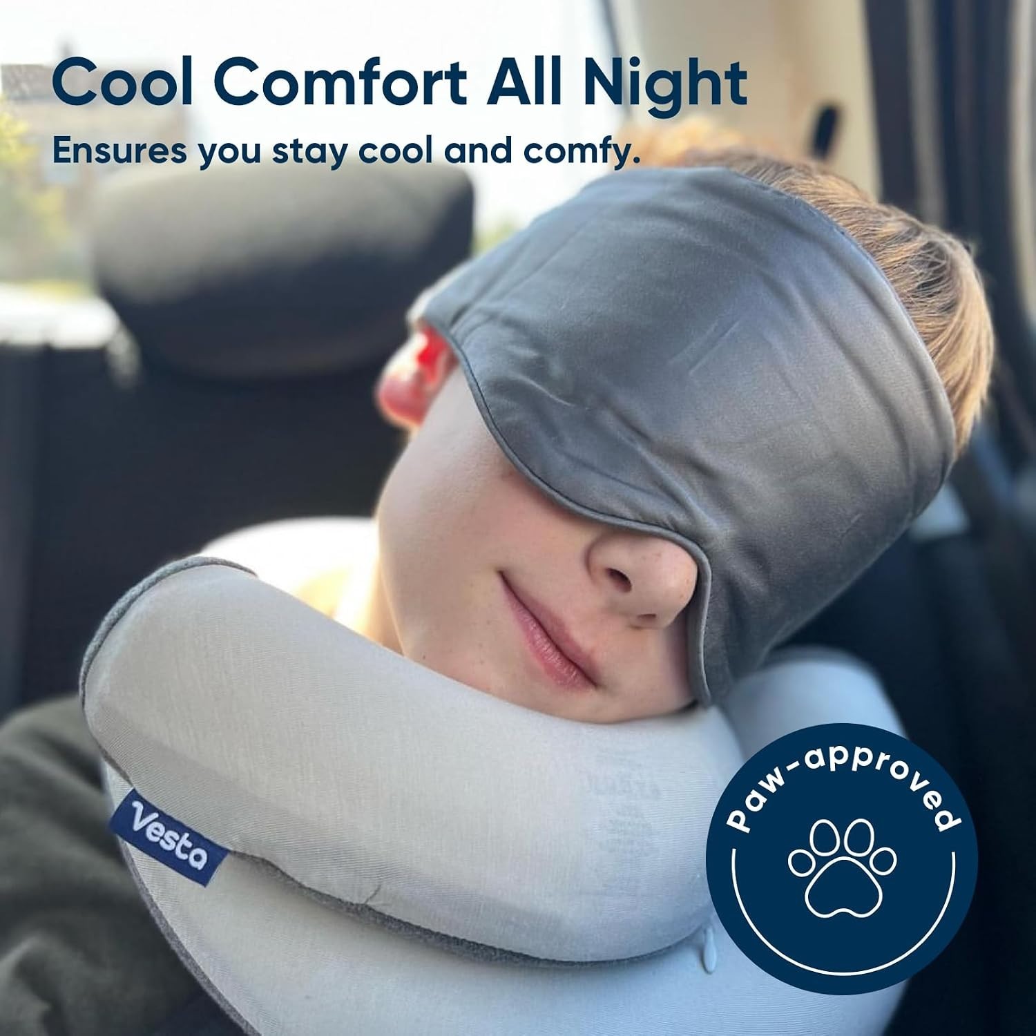 Bamboo Viscose Sleep Mask – Silky Soft & Adjustable