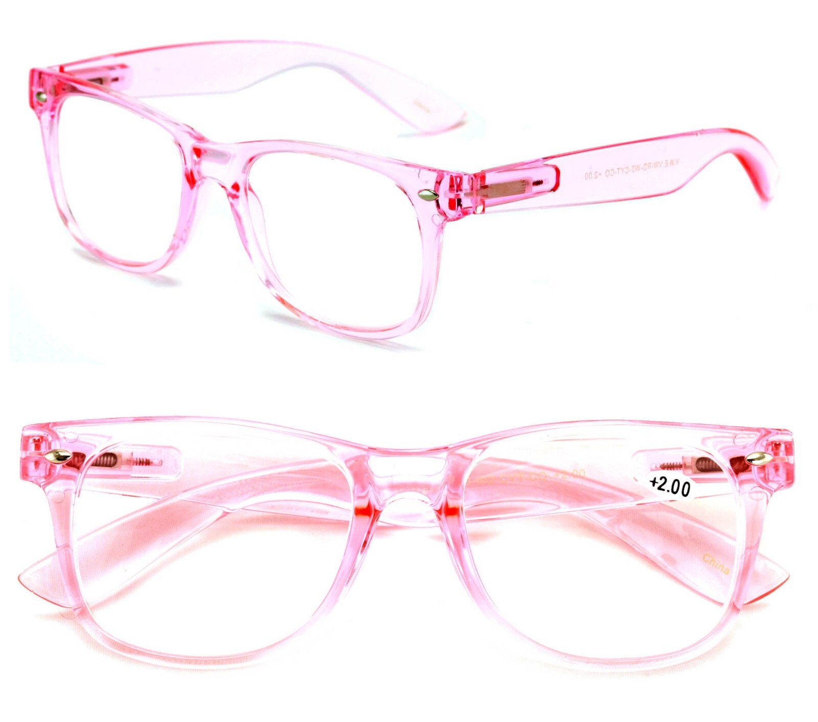 Classic clear frame reading glasses – simple unisex readers