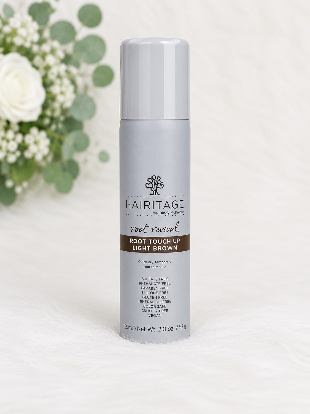 Hairitage By Mindy Mcknight Root Touch Up Light Brown 2.0 OZ