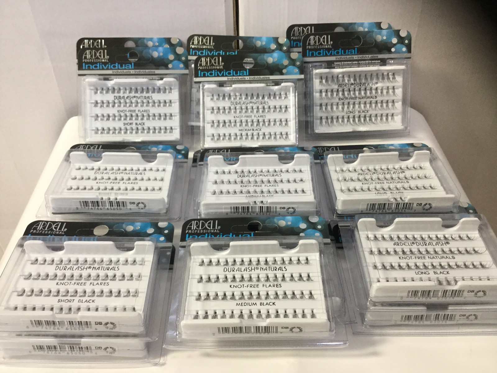 Lot Of 10 Ardell Duralash Individual Eyelashes Knot Free Long Medium Short Black