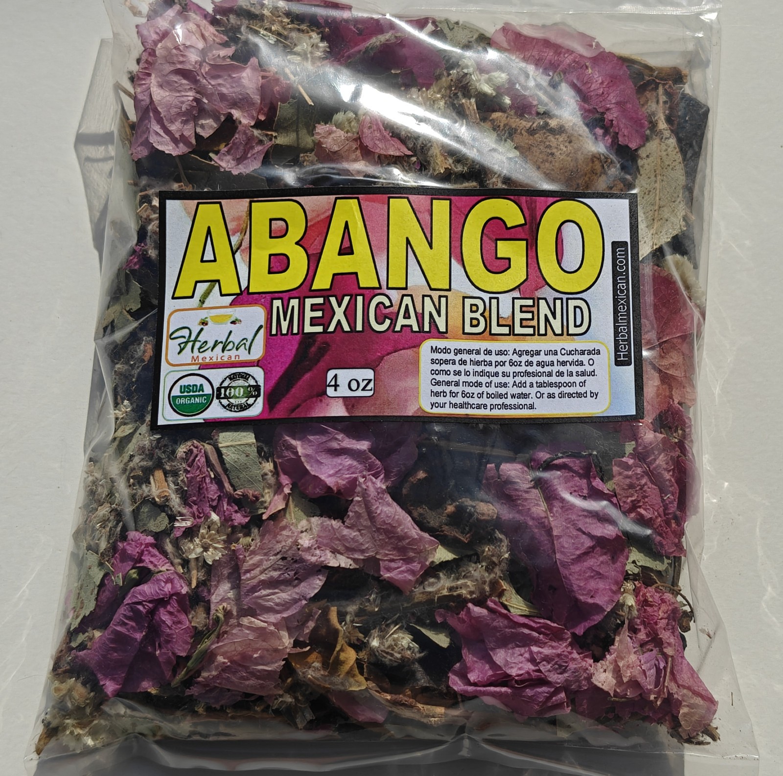 Abango 4oz, abango te/tea,tizana de abango Abango mexican blend