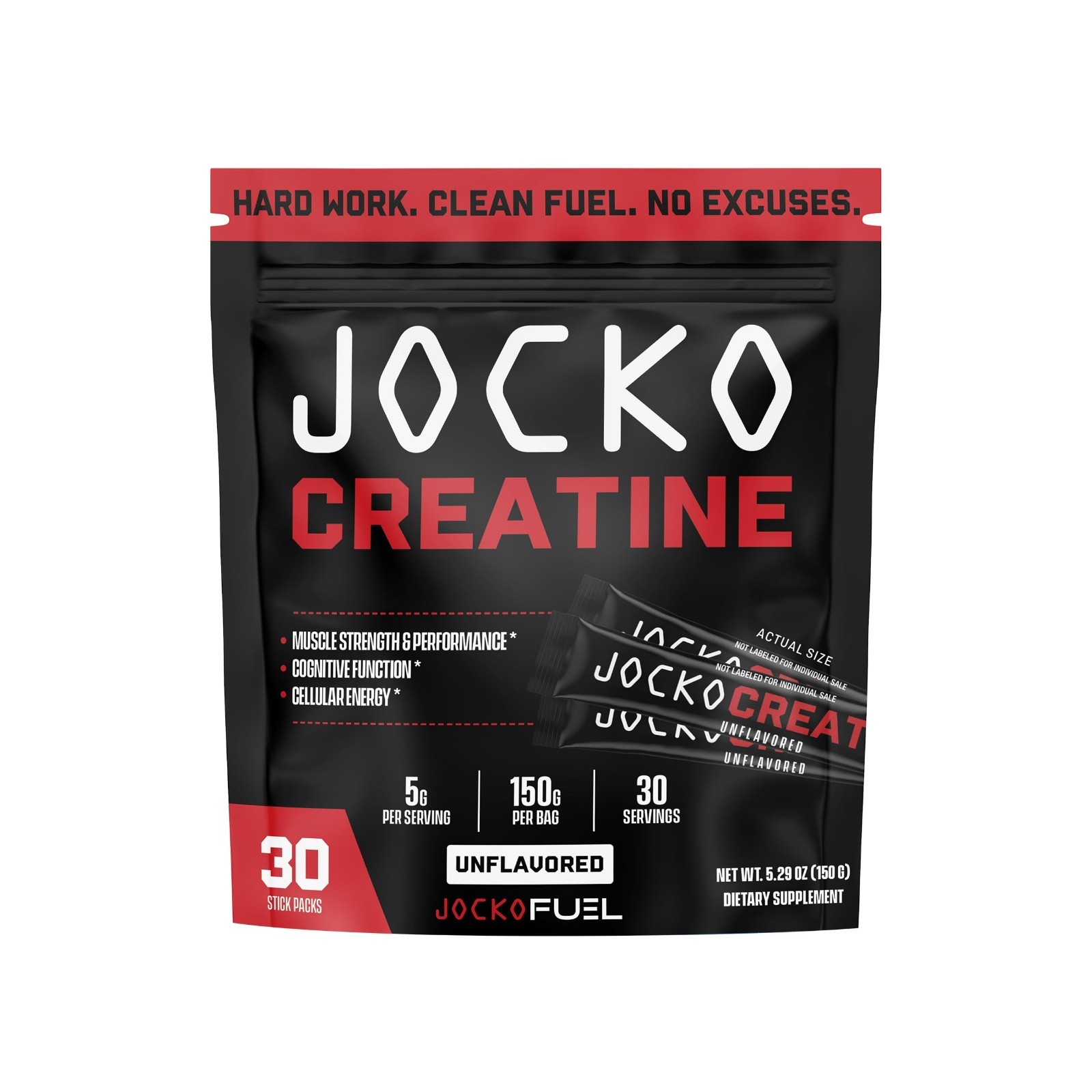 Creatine Monohydrate Stick Packs – Micronized Travel Size Powder for Muscle Grow