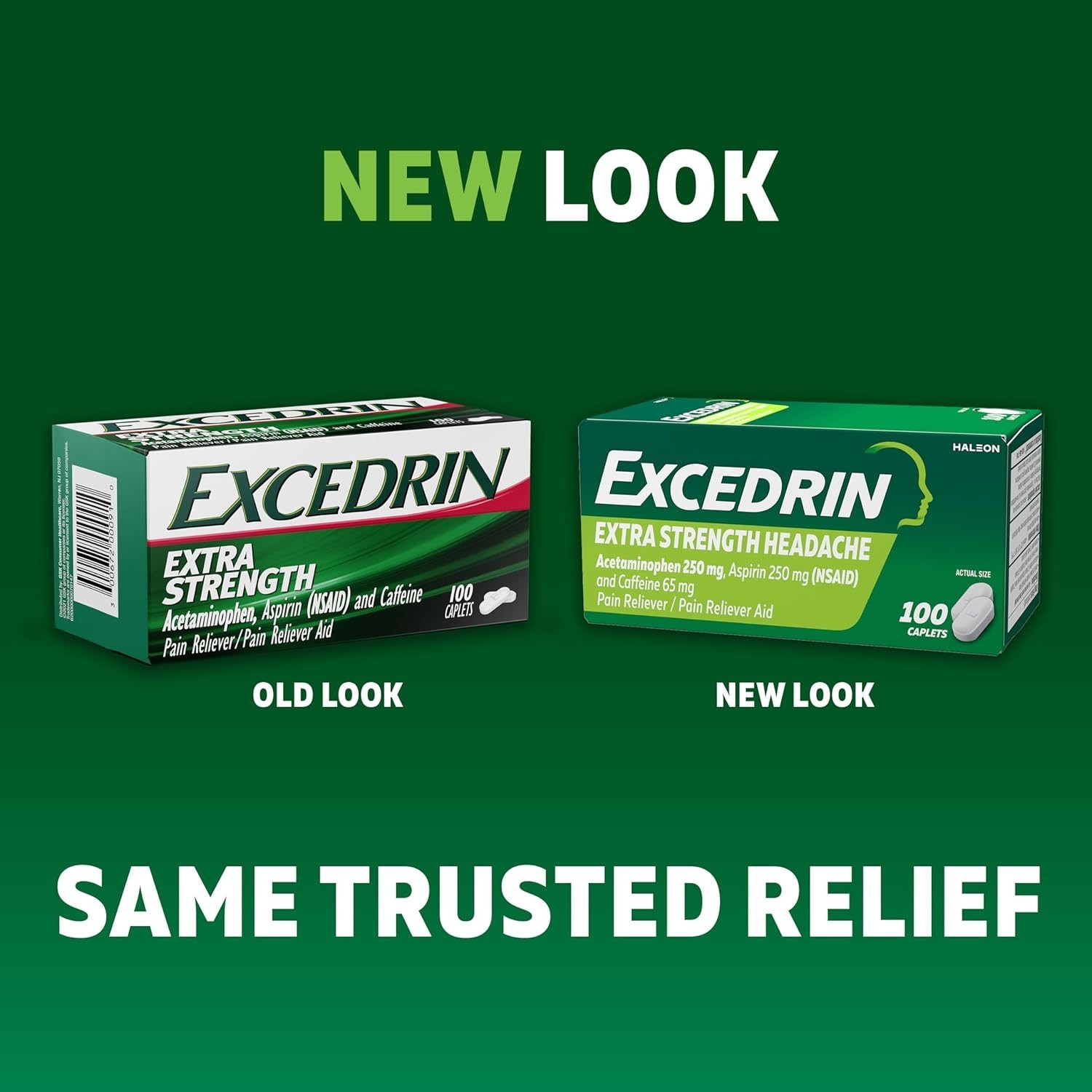 NEW Excedrin Extra Strength Pain Relief Caplets 24 Count – Headache Relief