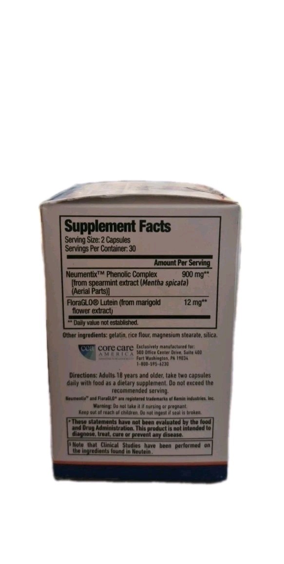 Neutein Memory Support 60 Capsules per bottle EXP 02/2027