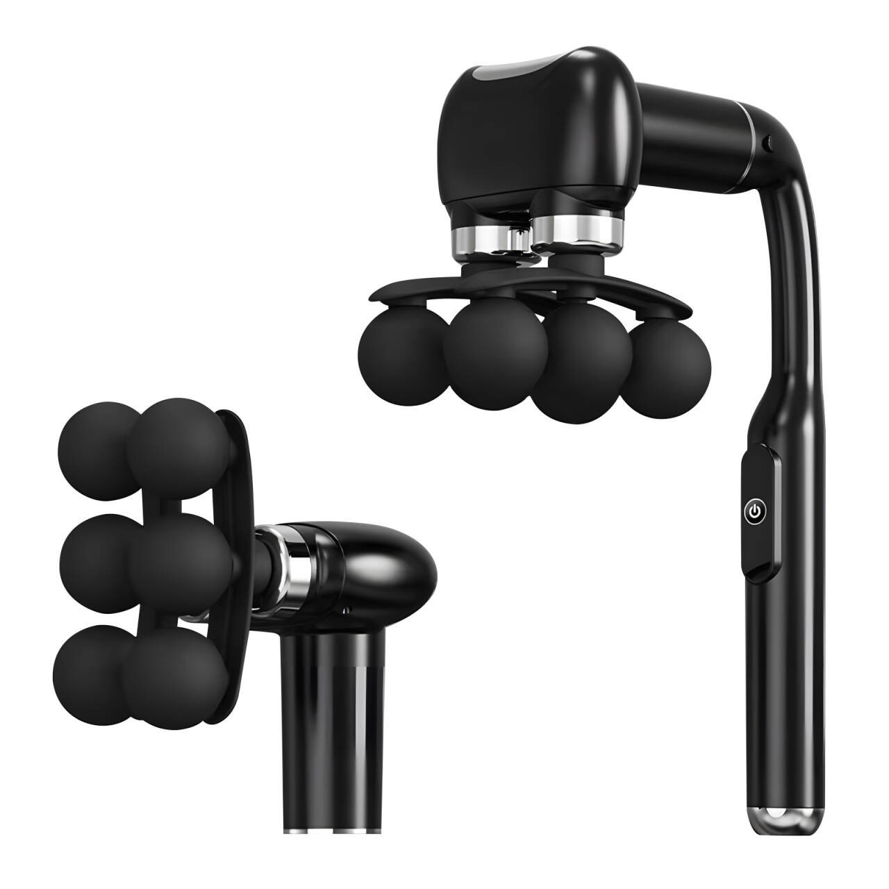 6 Head Massage Gun with Extension Handle, 12MM Massage Gun Deep Tissue, Back