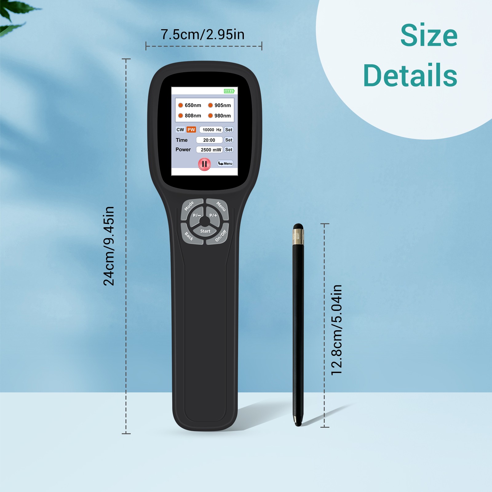2500mW Low Level Laser Therapy Cold Laser Therapy Device 650nm 808nm 905nm 980nm