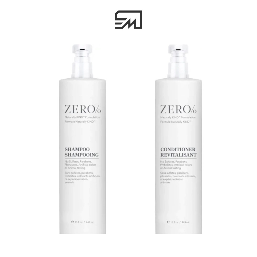 Zero% Shampoo & Conditioner Combo Twin Pack – 15oz Each – By Gilchrist & Soames