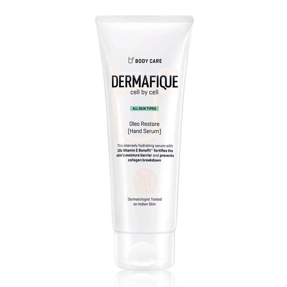 Dermafique Oleo Restore Hand Serum, 10x Vitamin E, Non-sticky Hydration (50gm)