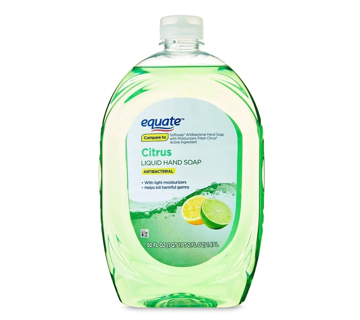 Equate Citrus Antibacterial Liquid Hand Soap, 50 fl oz