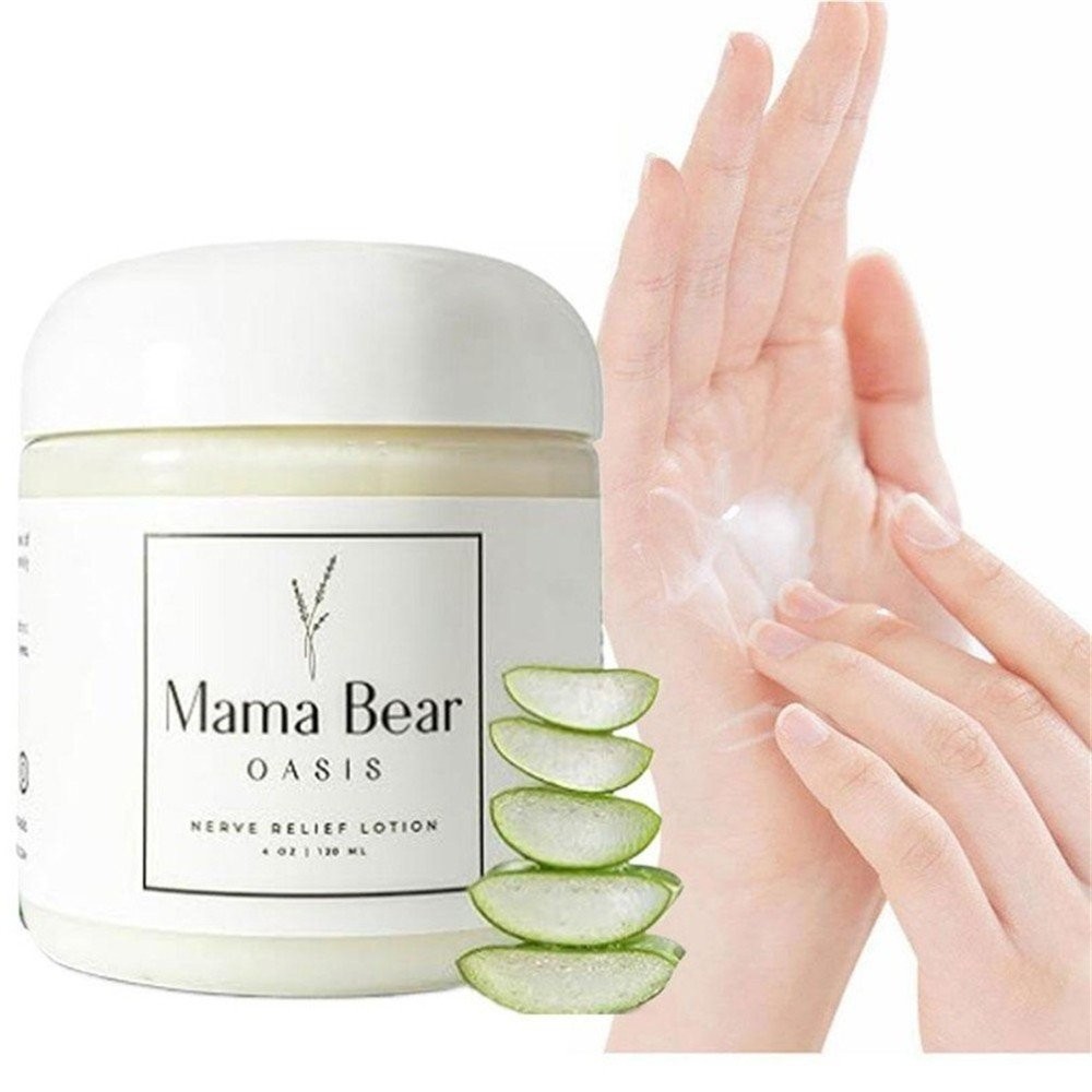 Mama Bear Oasis Lotion – Nerve Relief Cream for Foot, Hands, Legs, Natural Care
