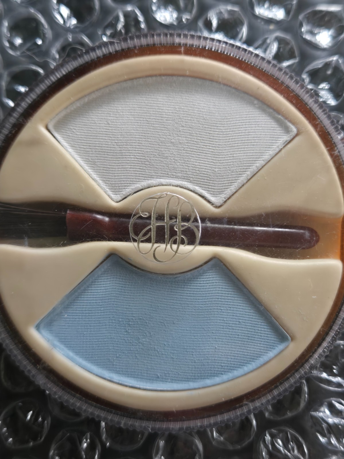 Helena Rubinstein vintage hazel bishop eye shadow frosted white and blue