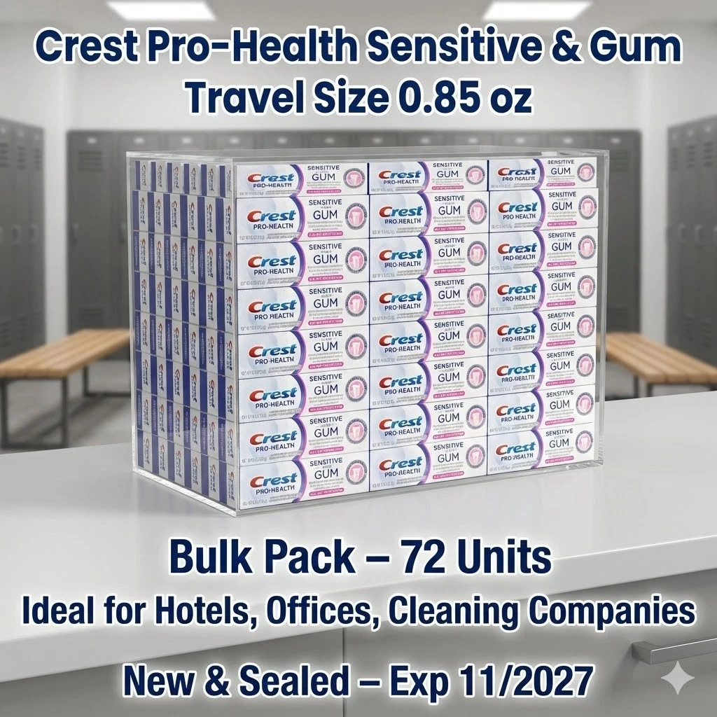 Crest Pro-Health Sensitive & Gum Travel size Toothpaste 0.85oz – 72 Pack Bulk