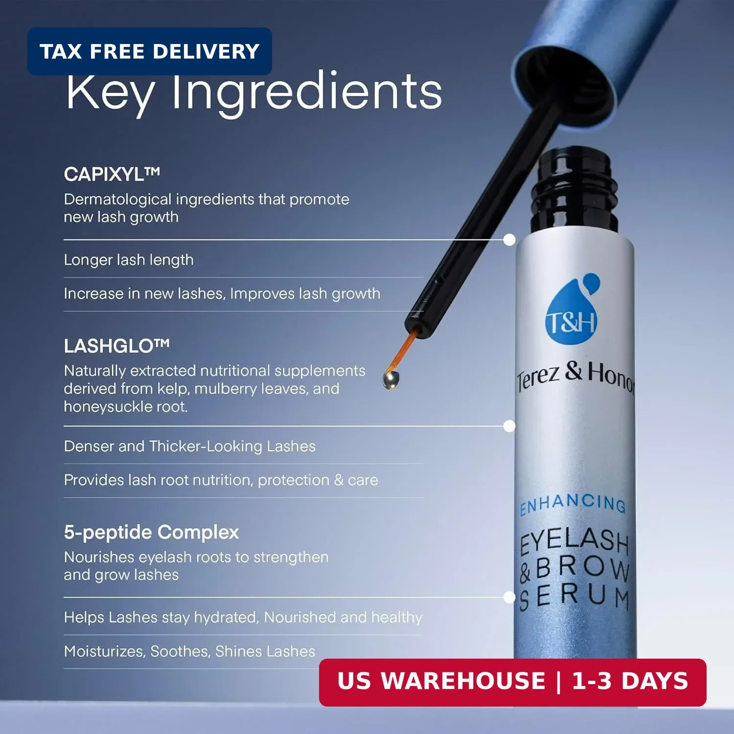 Advanced Eyelash Serum for Thicker, Longer Eyelashes and Eyebrows – Grow Lusciou